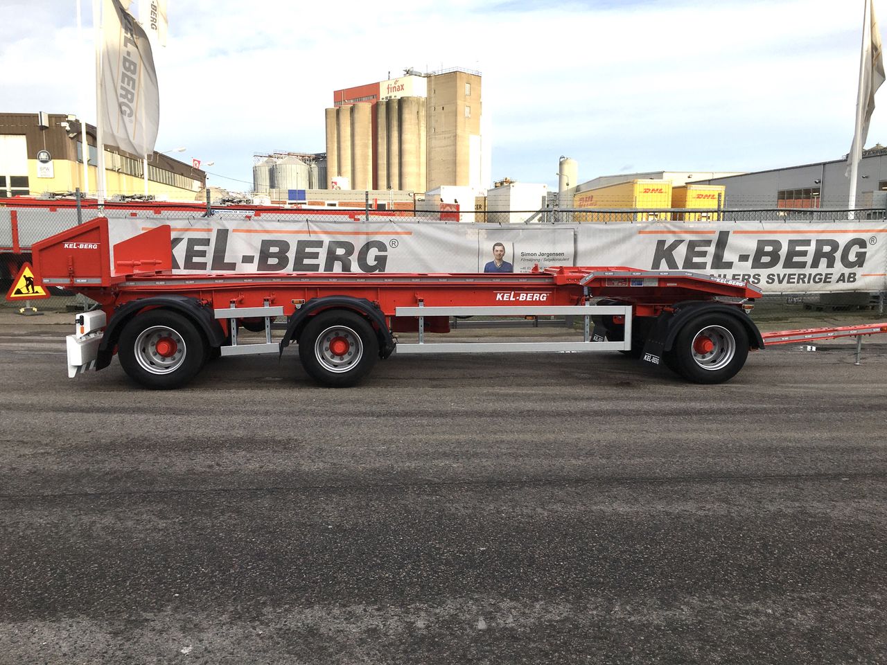 Kel-Berg 30t lastväxlar vagn med tipp 2020 - Lastväxlare