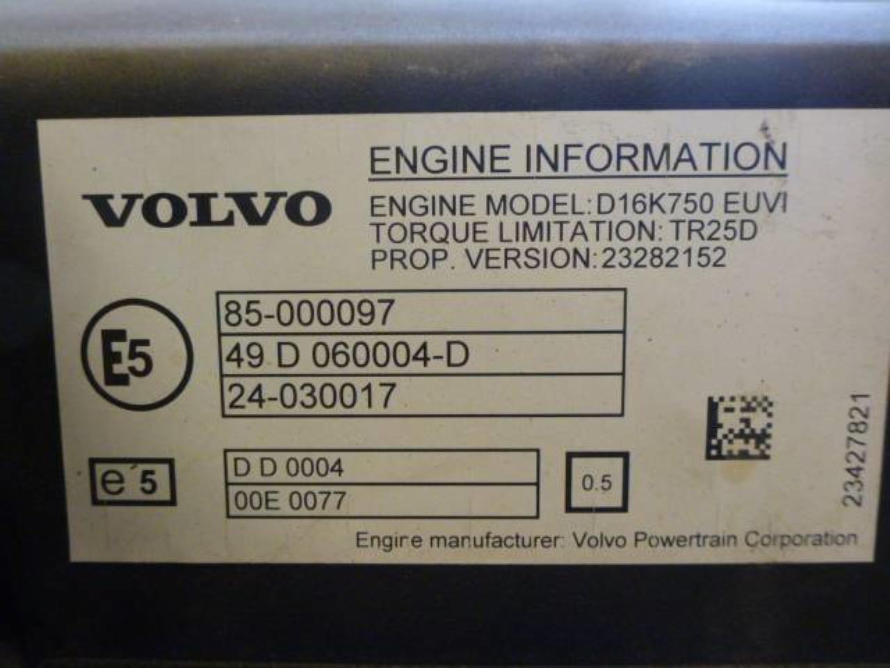Motor D16K750 Volvo FH 2020 - Motor
