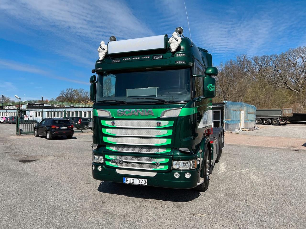 Scania R580 V8 8x4*4 Tridem Lastväxlare Euro 6 2014 - Krok/Lastväxlare