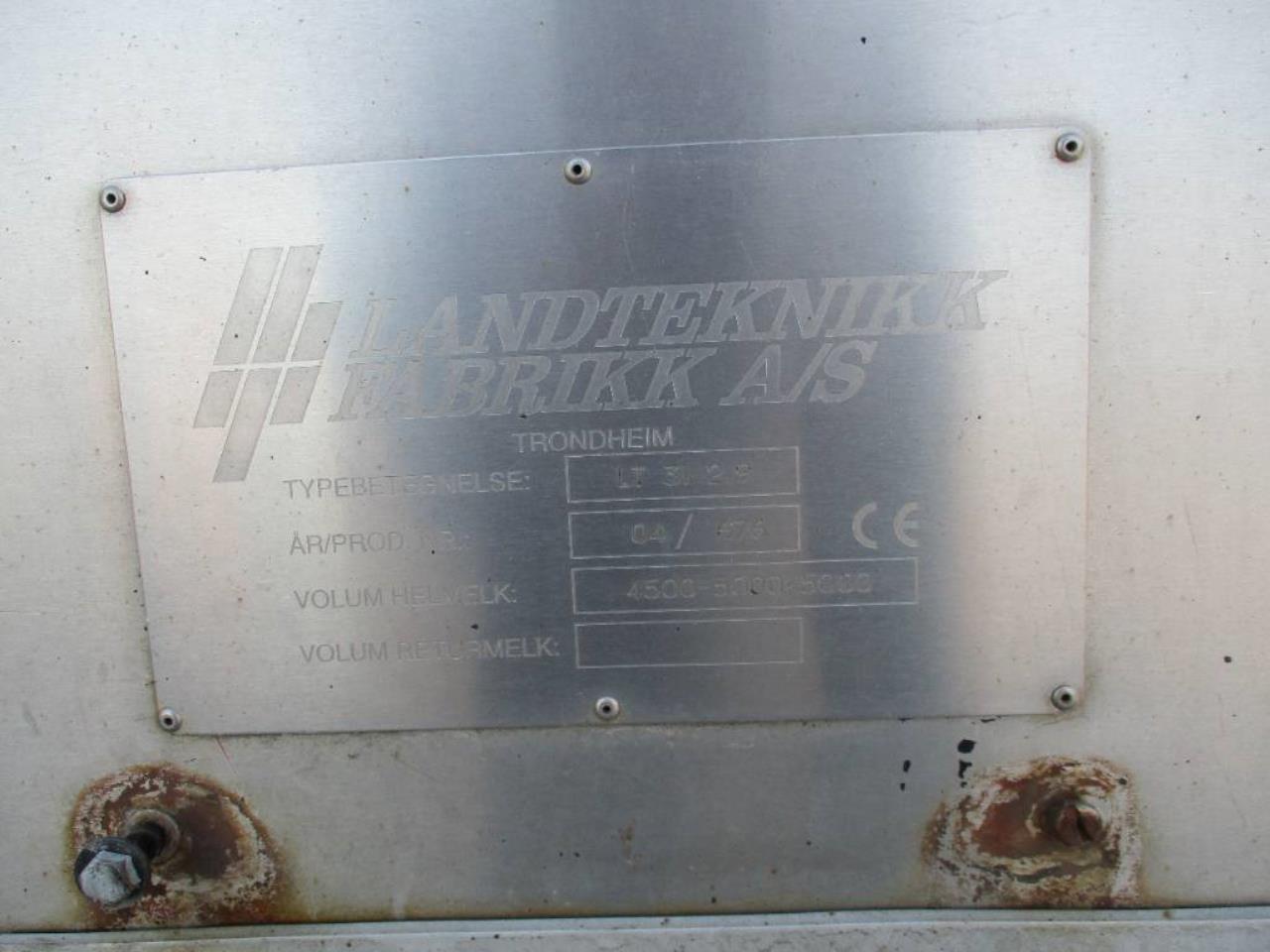 Landeteknik Mjölktank Lastväxlare Rostfri Tank 2004 - Övrigt