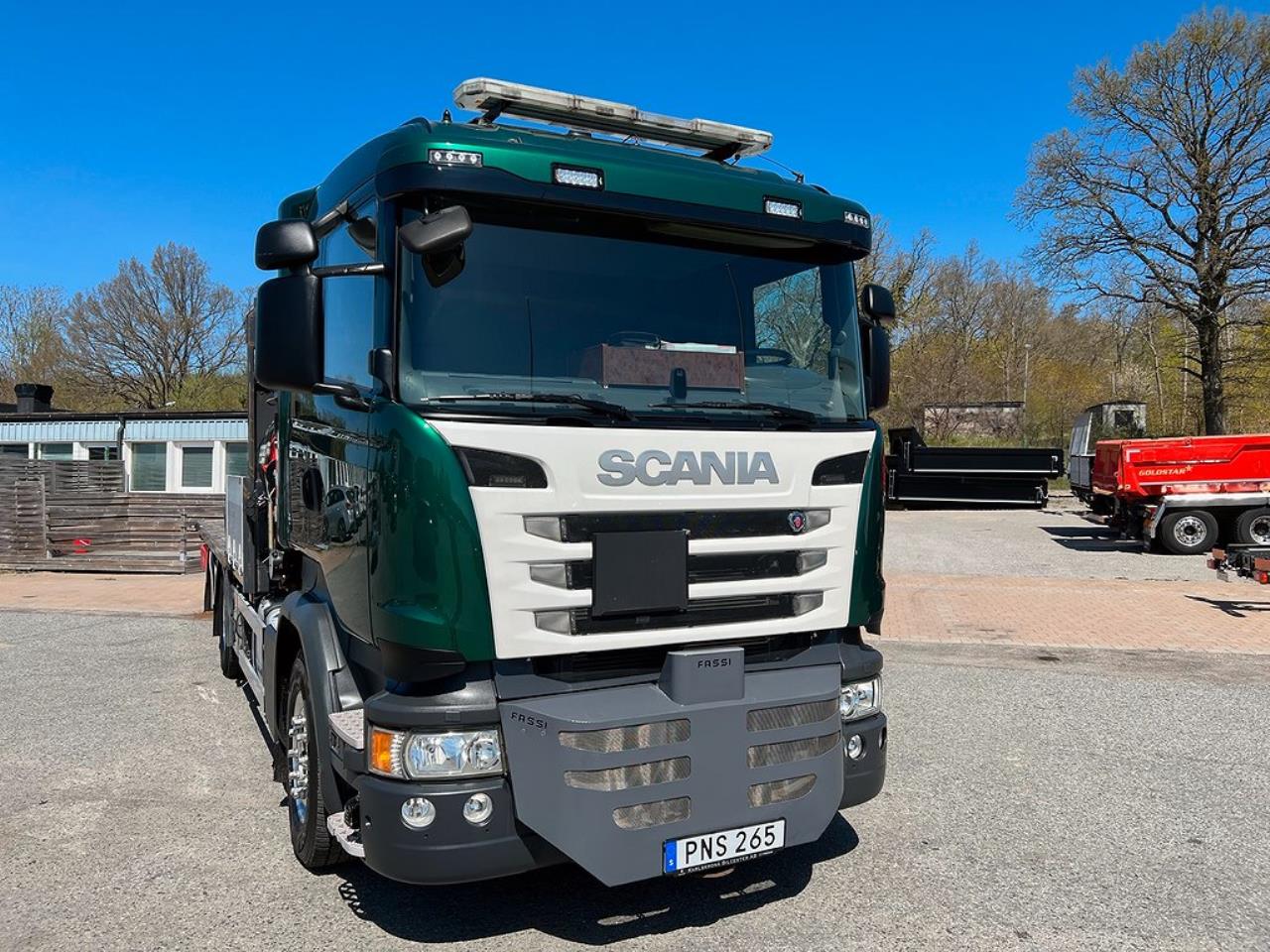 Scania R450 6x2*4 Brädgårdsbil Stor kran Jibb Euro 6 2017 - Kran