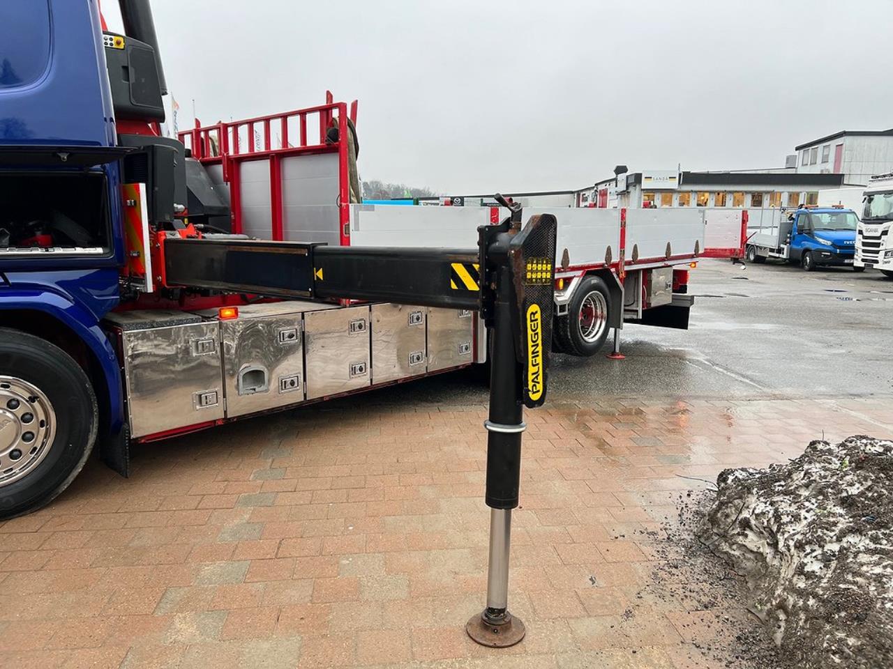 Scania G450 6x2 Brädgårdsbil Stor Kran, Båtstöttor Euro 6 2015 - Kran