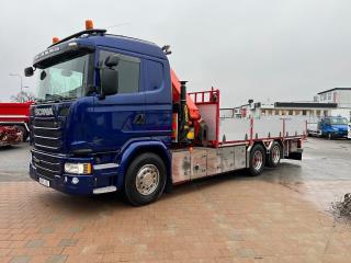 Scania G450 6x2 Brädgårdsbil Stor Kran, Båtstöttor Euro 6