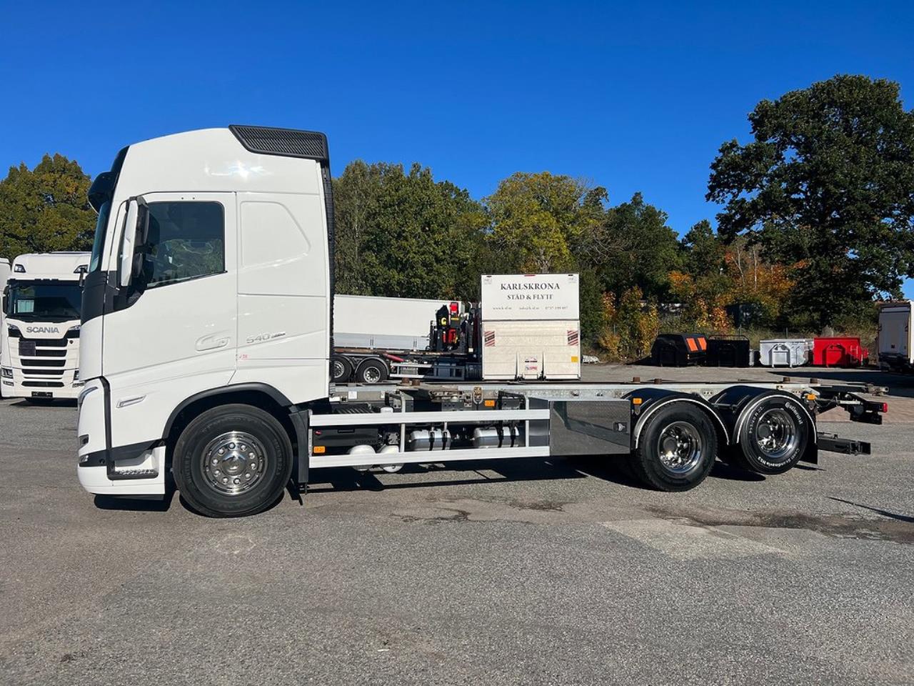 Volvo FH13 540 6x2 Containerbil / Lösflak I-SEE Retarder 2022 - Övrigt