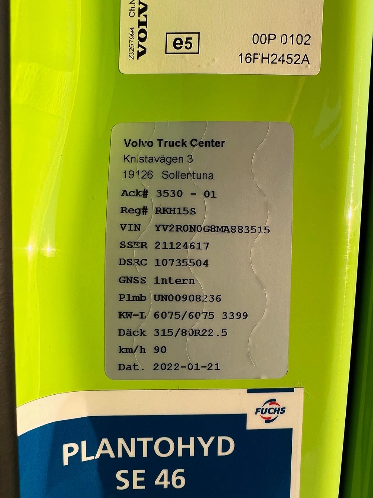 Volvo FH16 550 8x4*4 Tridem Tippbil I-See 2022 - Tipp