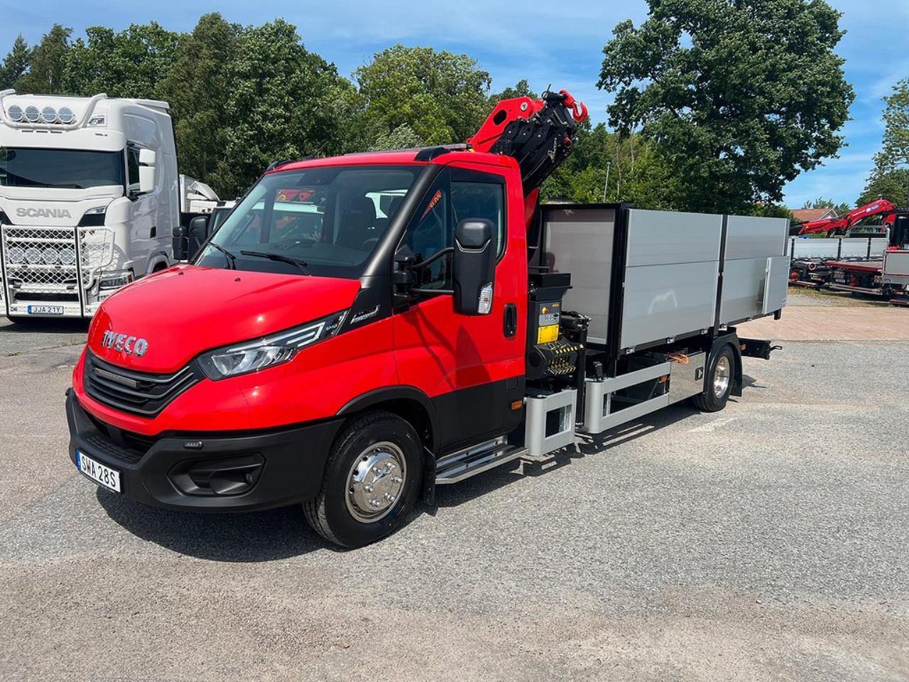 Iveco Daily 72C18 A8 Tippbil Palfinger Kran Fullutrustad 2024 - Övrigt