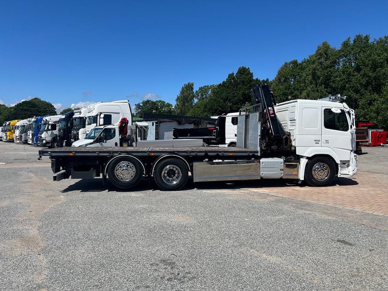 Volvo FMX 450 6x2*4 Kranbil / Brädgårdsbil Euro 6 Hiab 232 2018 - Kran