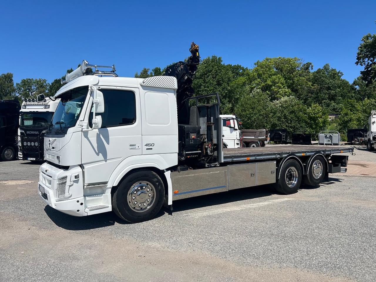 Volvo FMX 450 6x2*4 Kranbil / Brädgårdsbil Euro 6 Hiab 232 2018 - Kran