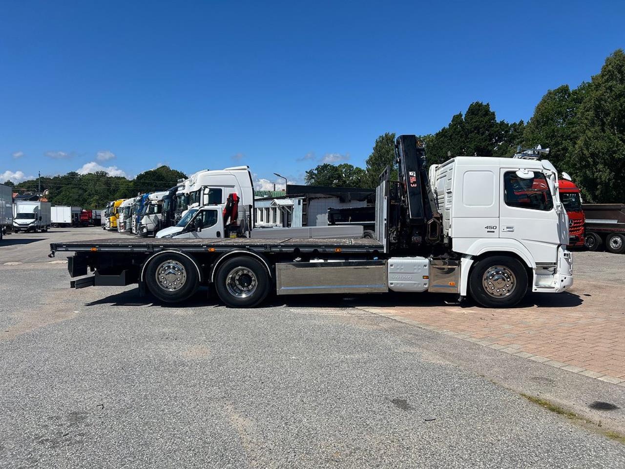 Volvo FMX 450 6x2*4 Kranbil / Brädgårdsbil Euro 6 Hiab 232 2018 - Kran