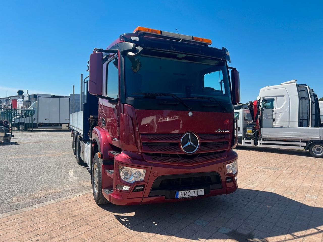 Mercedes-Benz Antos 2535 6x2*4 Kranbil Brädgårdsbil & Z-Lift 2015 - Kran