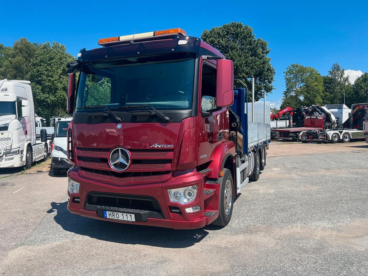 Mercedes-Benz Antos 2535 6x2*4 Kranbil Brädgårdsbil & Z-Lift 2015 - Kran