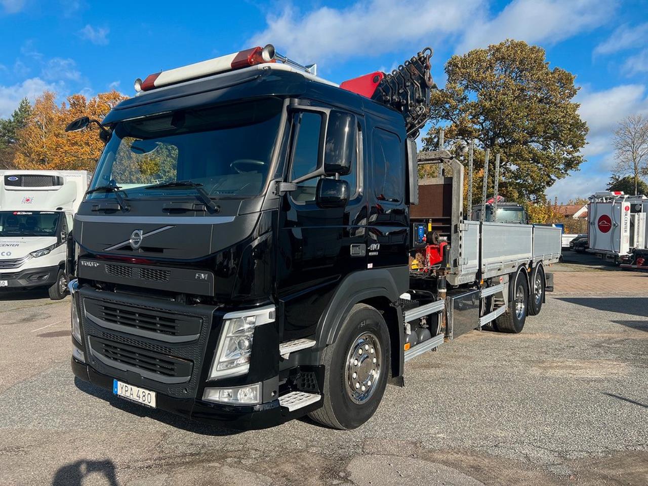 Volvo FM410 6x2*4 Kranbil Brädgårdsbil 2017 - Kran