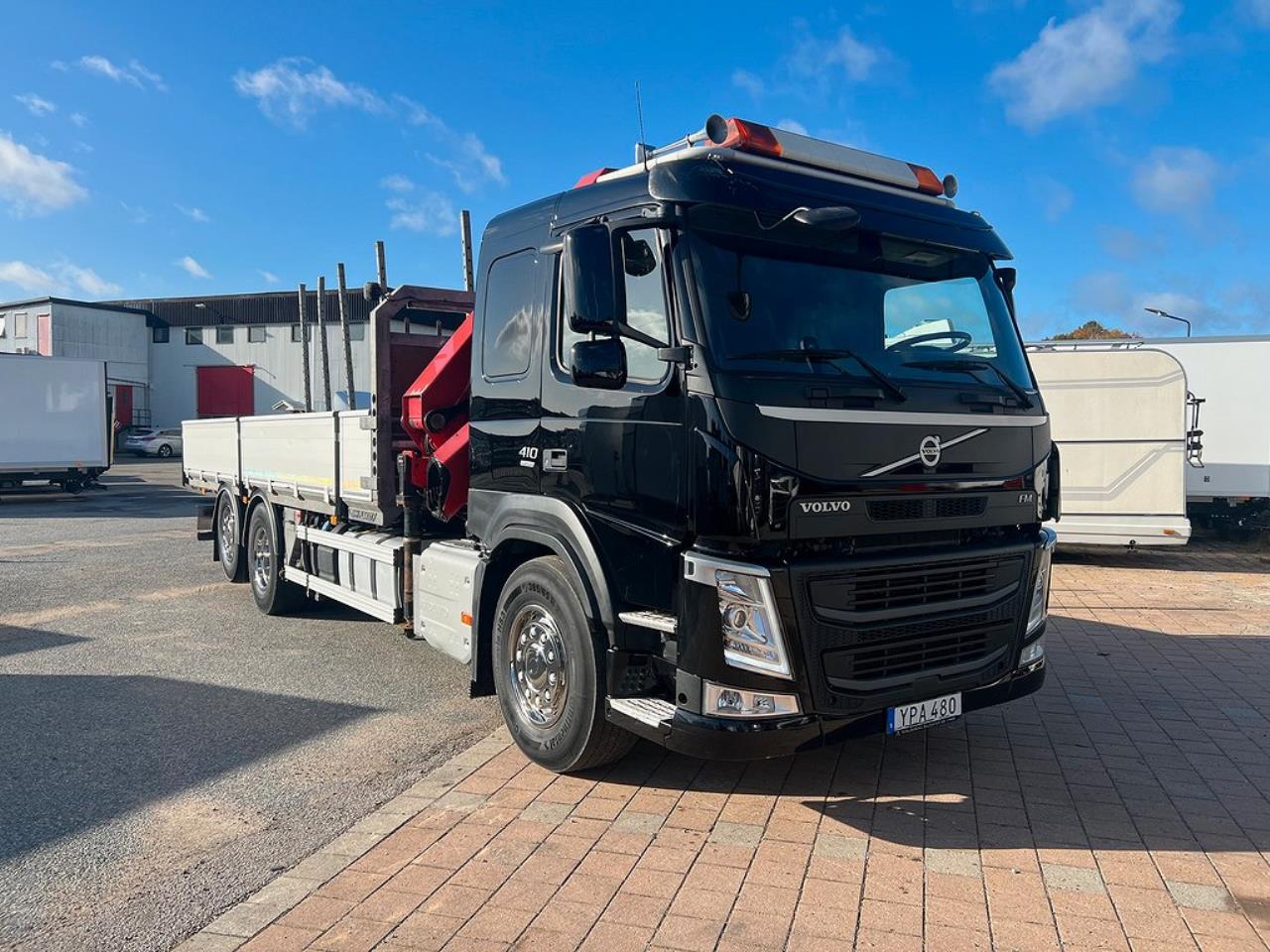 Volvo FM410 6x2*4 Kranbil Brädgårdsbil 2017 - Kran