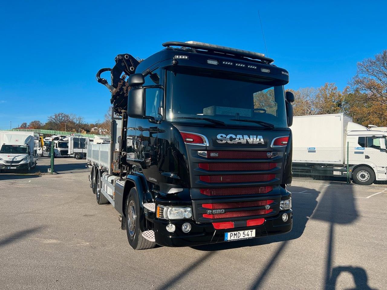 Scania R520 6x2*4 Kranbil, Stor kran Hiab 377 & Jibb Euro 6 2017 - Kran