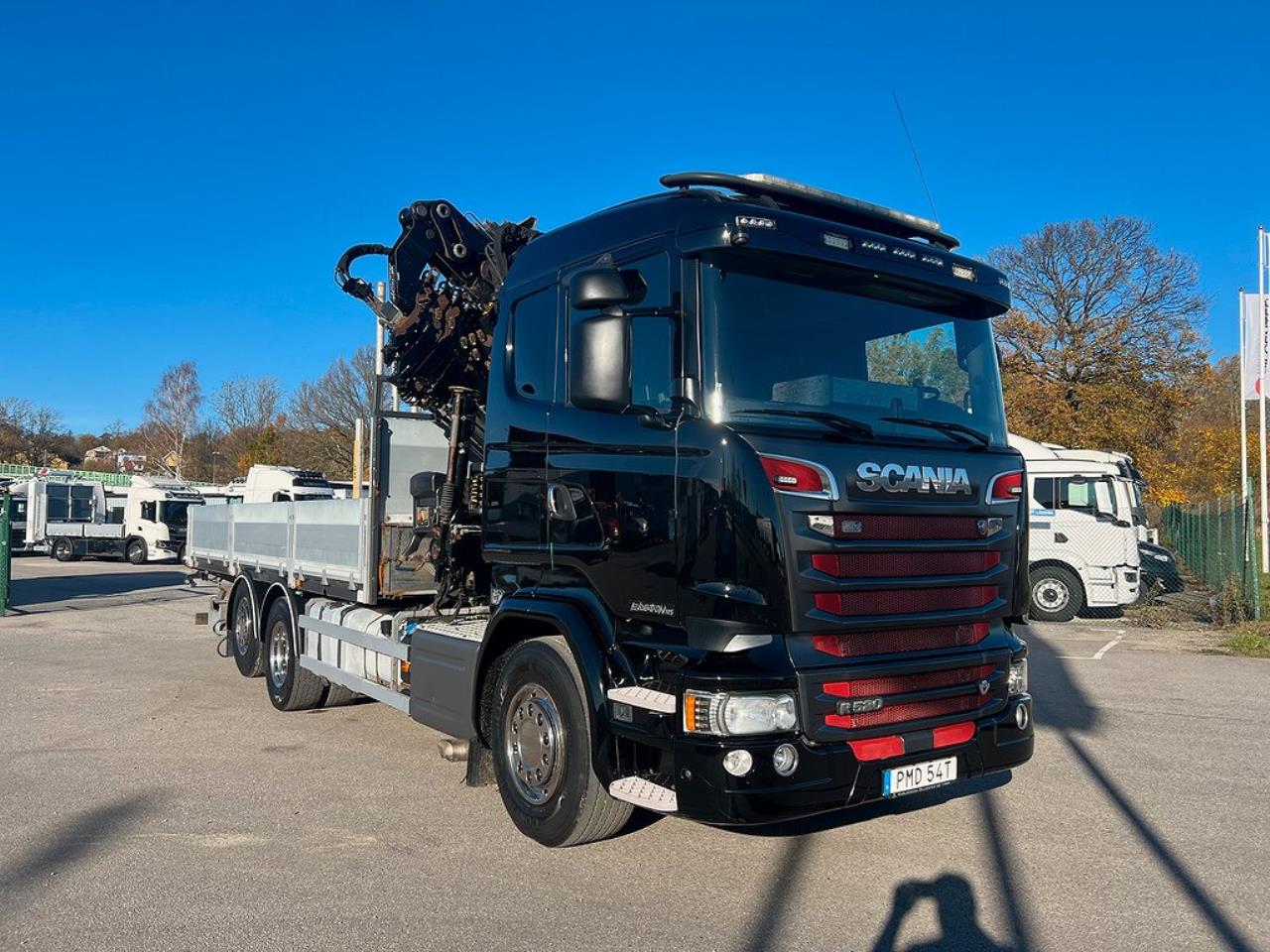 Scania R520 6x2*4 Kranbil, Stor kran Hiab 377 & Jibb Euro 6 2017 - Kran