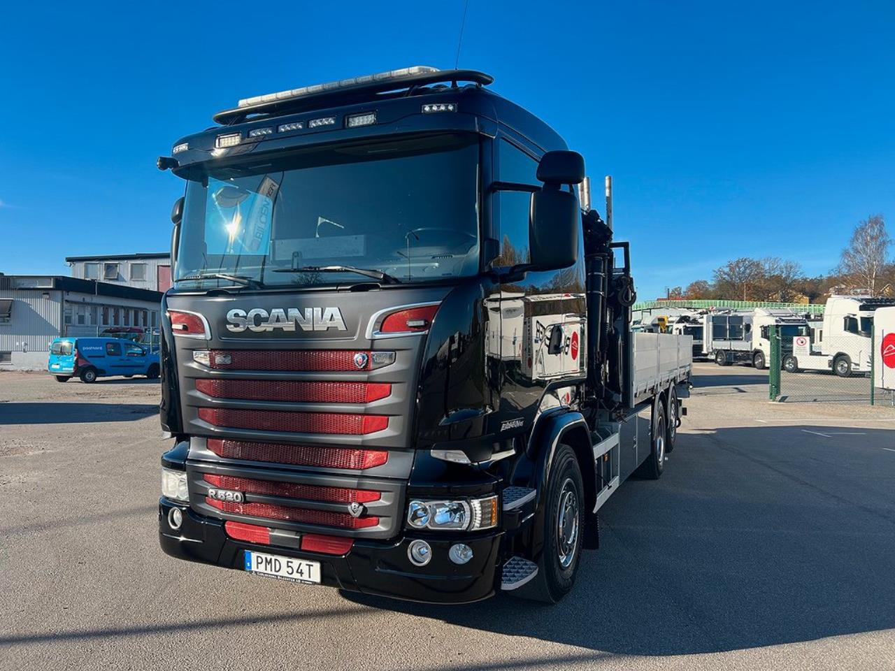 Scania R520 6x2*4 Kranbil, Stor kran Hiab 377 & Jibb Euro 6 2017 - Kran