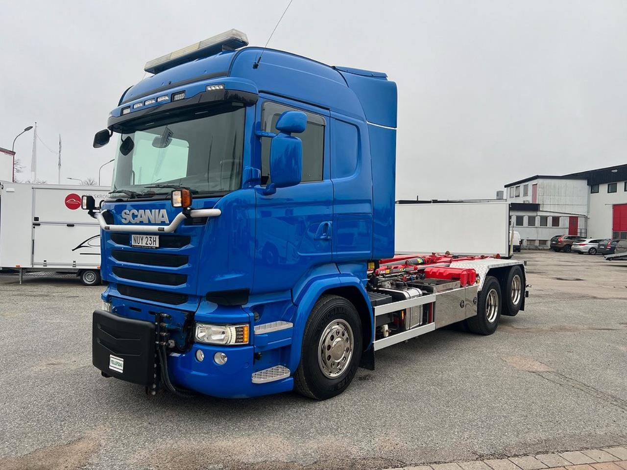 Scania R490 6x2 Lastväxlare Plogutrustad *20 000 Mil* Euro 6 2015 - Krok/Lastväxlare