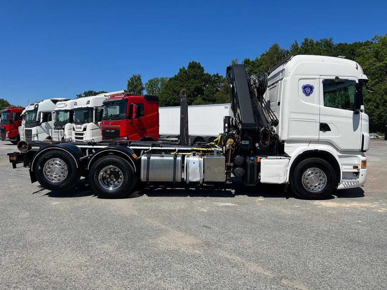 Scania R440 6x2*4 Kranväxlare Euro6 Skopa & 2 Flak medföljer 2013 - Kran