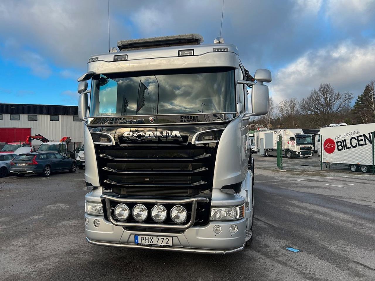 Scania R450 8x4*4 Tridem Kranväxlare Euro 6 2017 - Kran