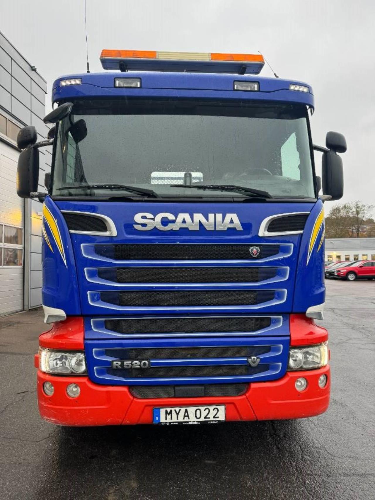 Scania R520LB8X4*4HNB kassett med släp 2016 - Tipp