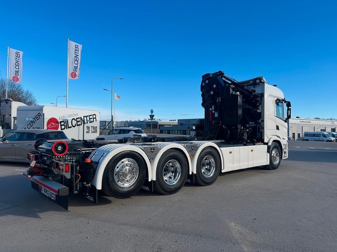 Scania G500 8x4*4 Kranväxlare Hiab 302 E6 kran & jibb  2024 - Kran