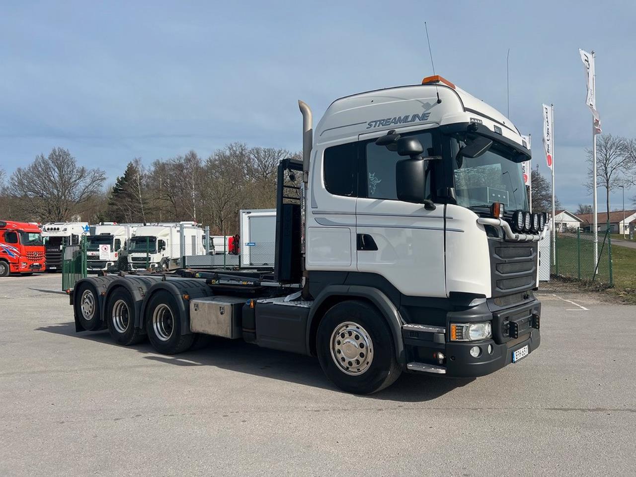 Scania R580 8x4*4 V8 Tridem Lastväxlare Fullt plogutrustad 2015 - Krok/Lastväxlare