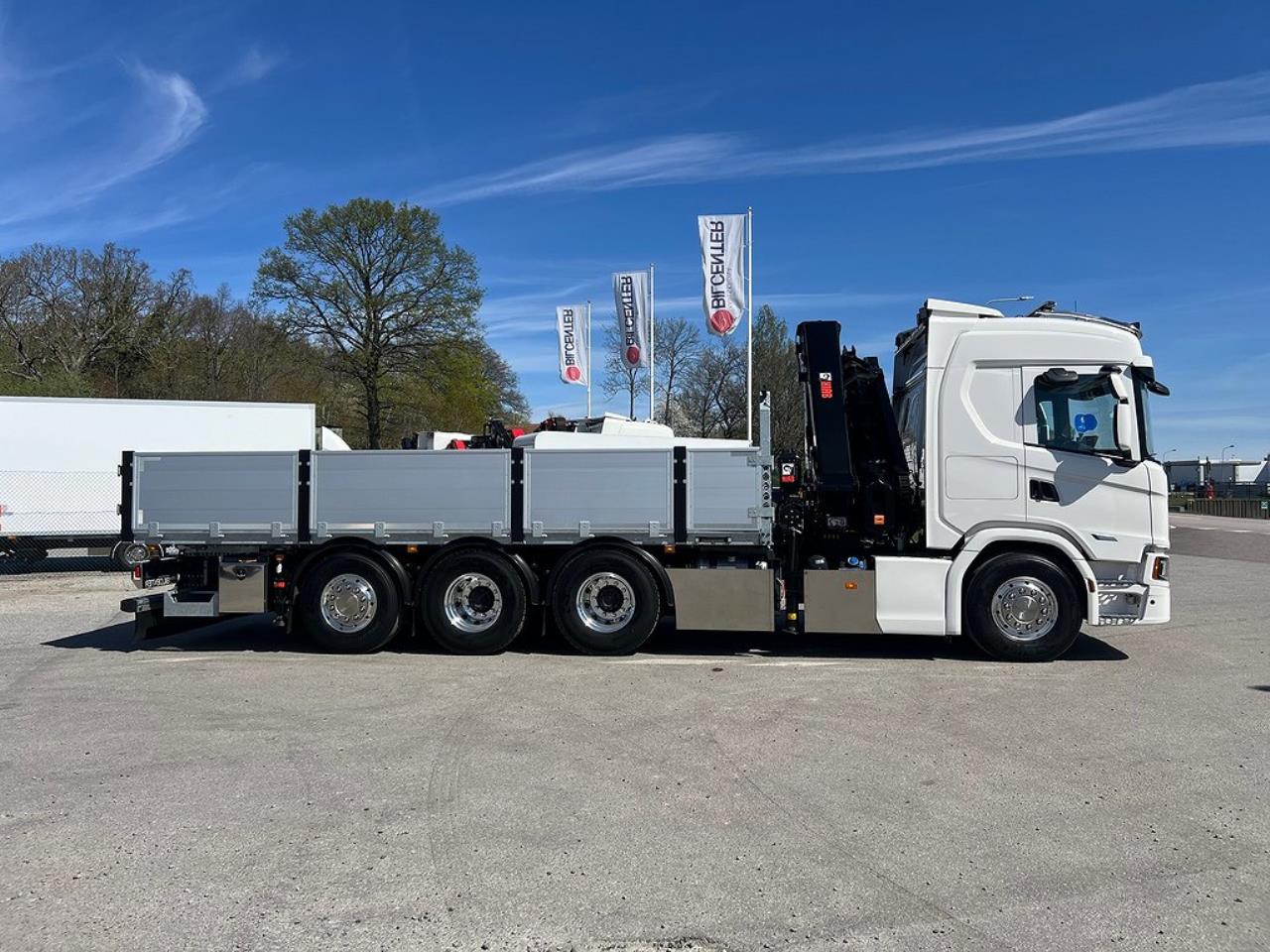 Scania G500 8x4*4 Tridem Brädgårdsbil Hiab 302 E6 Kran 2023 - Kran