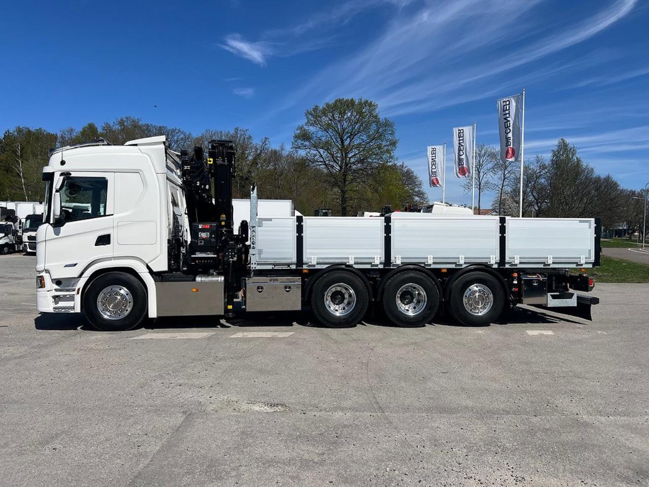 Scania G500 8x4*4 Tridem Brädgårdsbil Hiab 302 E6 Kran 2023 - Kran