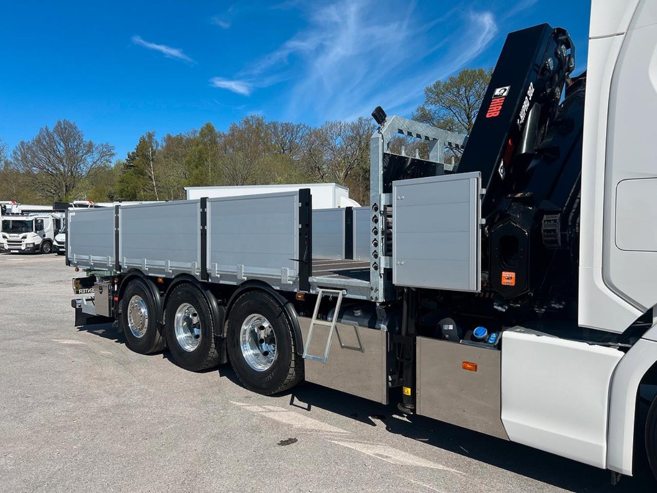 Scania G500 8x4*4 Tridem Brädgårdsbil Hiab 302 E6 Kran 2023 - Kran