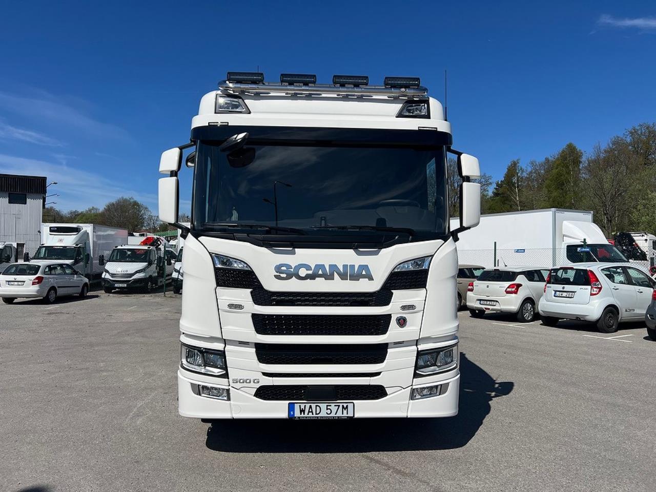 Scania G500 8x4*4 Tridem Brädgårdsbil Hiab 302 E6 Kran 2023 - Kran