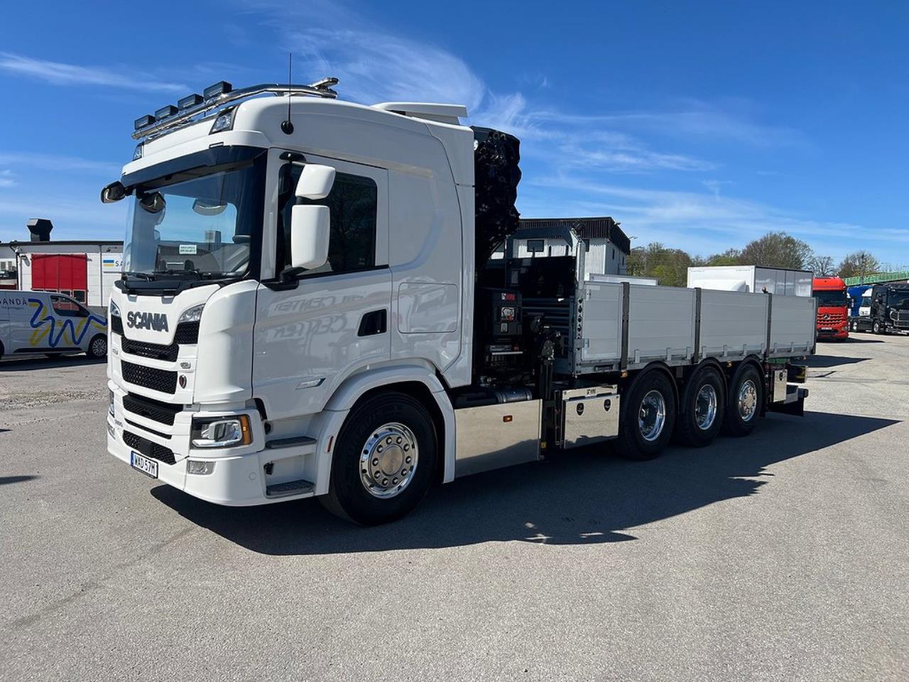 Scania G500 8x4*4 Tridem Brädgårdsbil Hiab 302 E6 Kran 2023 - Kran