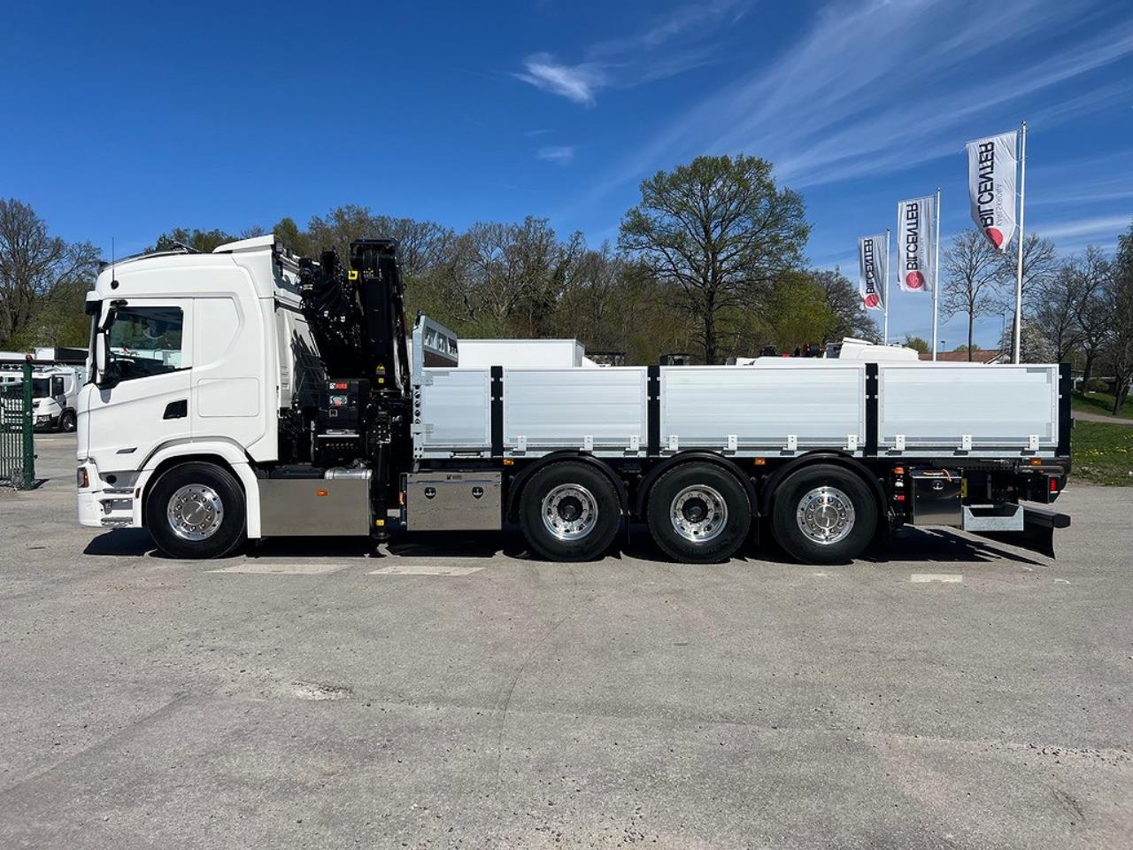 Scania G500 8x4*4 Tridem Brädgårdsbil Hiab 302 E6 Kran 2023 - Kran