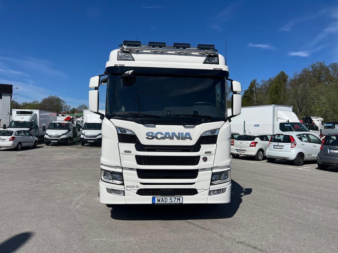 Scania G500 8x4*4 Tridem Brädgårdsbil Hiab 302 E6 Kran 2023 - Kran