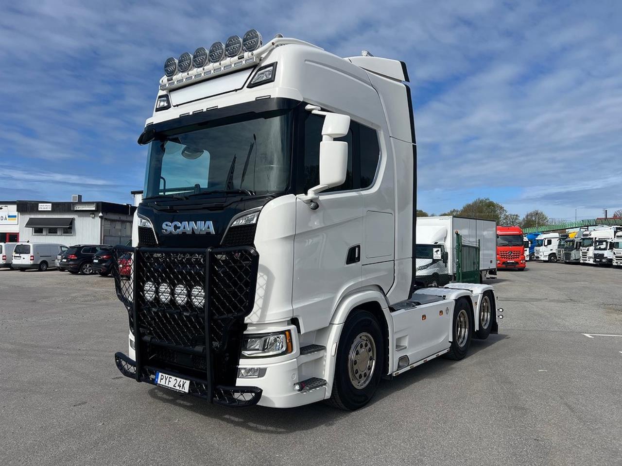 Scania S580 V8 6x2 Dragbil med Hydraulik,  3,15 HB Euro 6 2020 - Dragbil