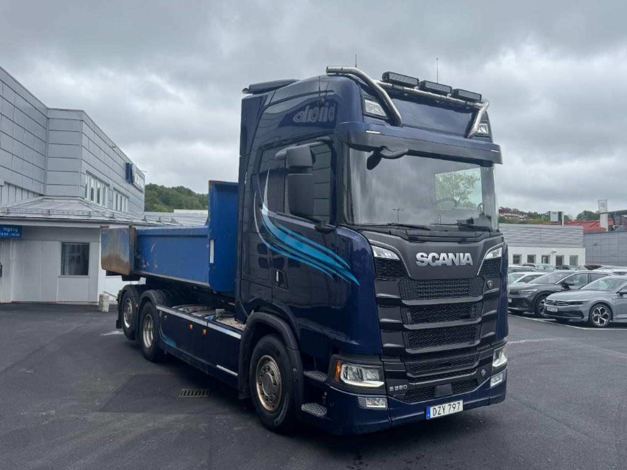 Scania S 580 6x2*4 Lastväxlare Hiab ink Flak 2018 - Krok/Lastväxlare