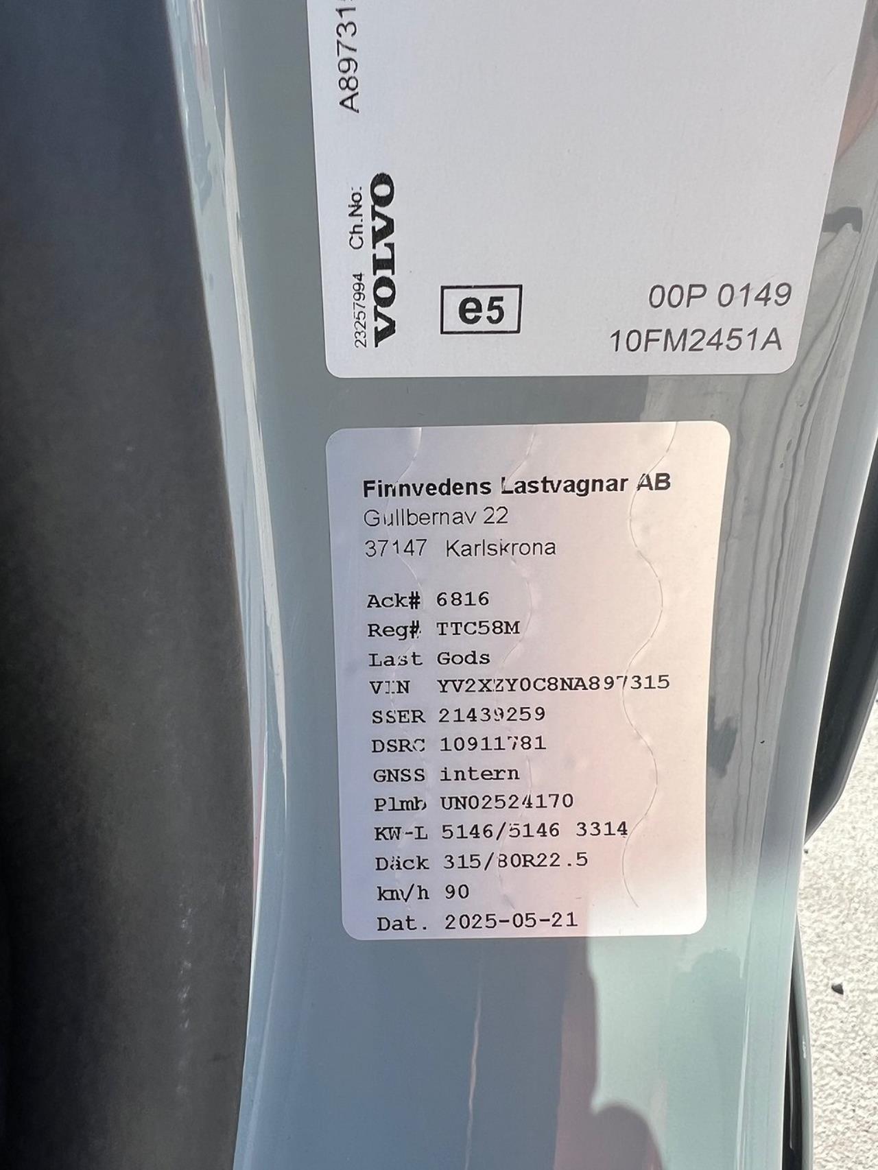 Volvo FM11 460 6x2 Dragbil Hydraulik Euro 6 2022 - Dragbil