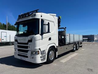 Scania G500 6x2*4 Brädgårdsbil Kranbil Hiab 232 Kran