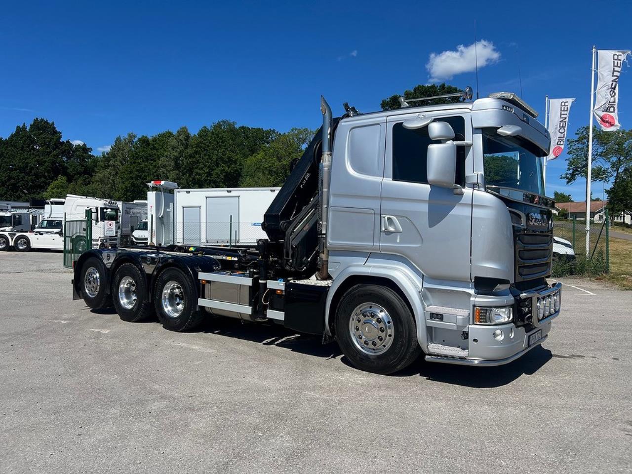 Scania R450 8x4*4 Tridem Kranväxlare Euro 6 2017 - Kran