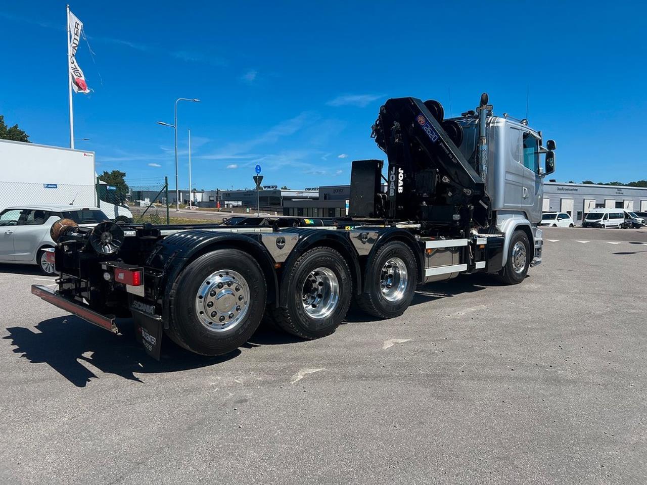 Scania R450 8x4*4 Tridem Kranväxlare Euro 6 2017 - Kran