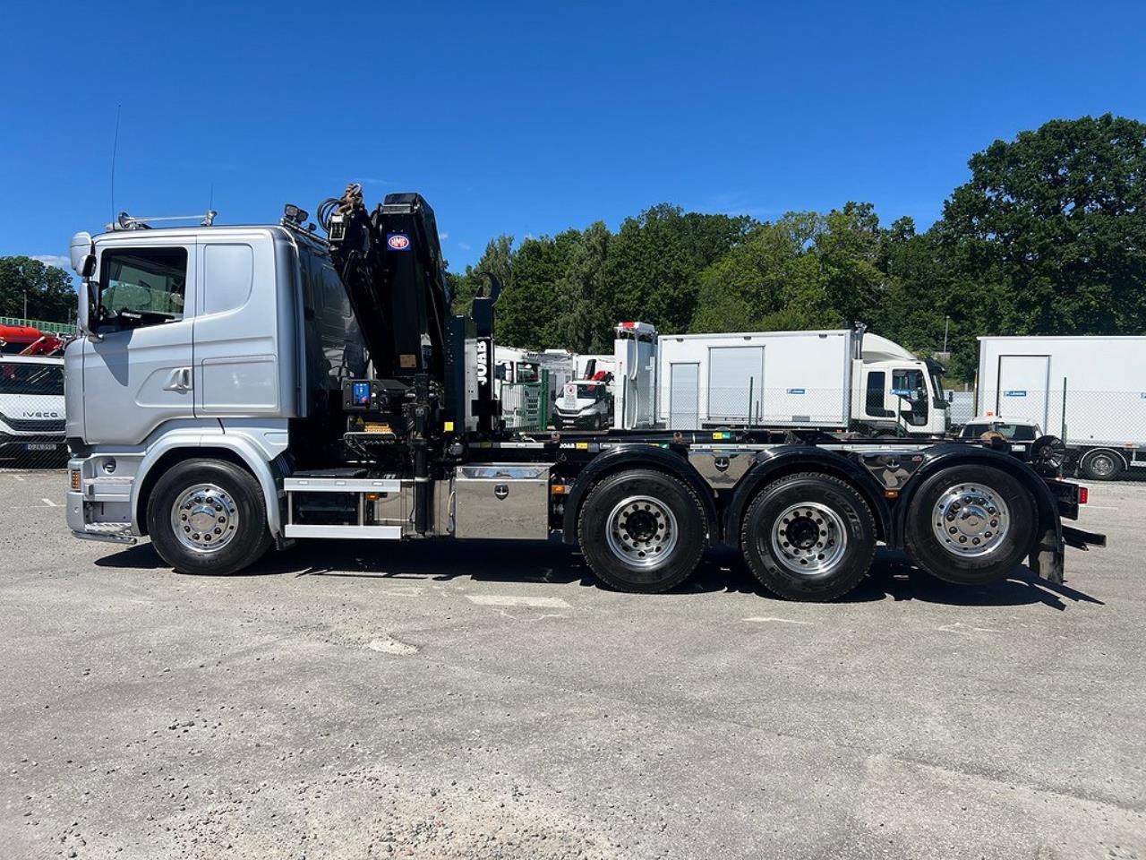 Scania R450 8x4*4 Tridem Kranväxlare Euro 6 2017 - Kran