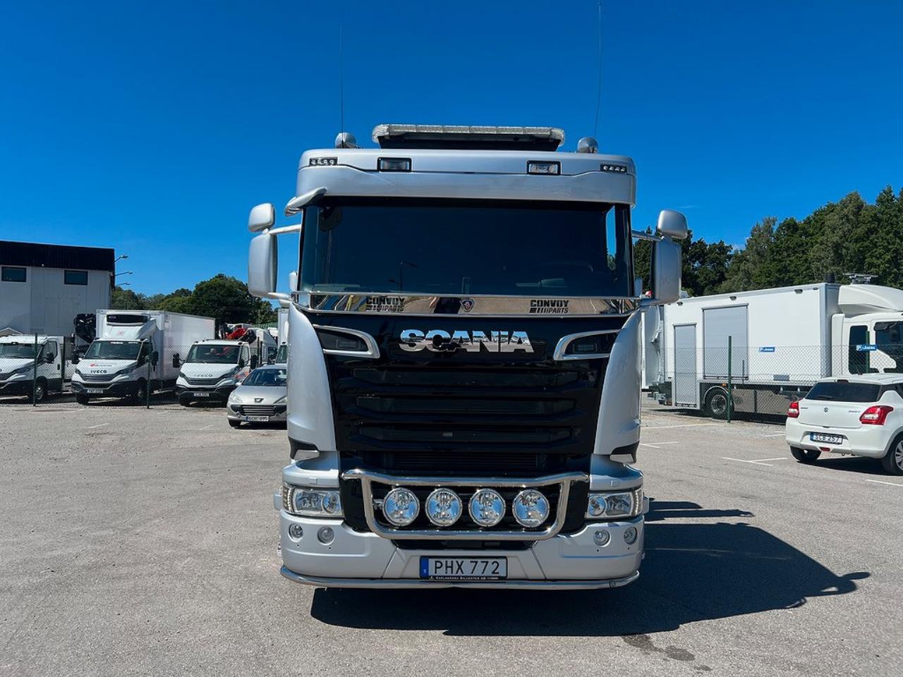 Scania R450 8x4*4 Tridem Kranväxlare Euro 6 2017 - Kran