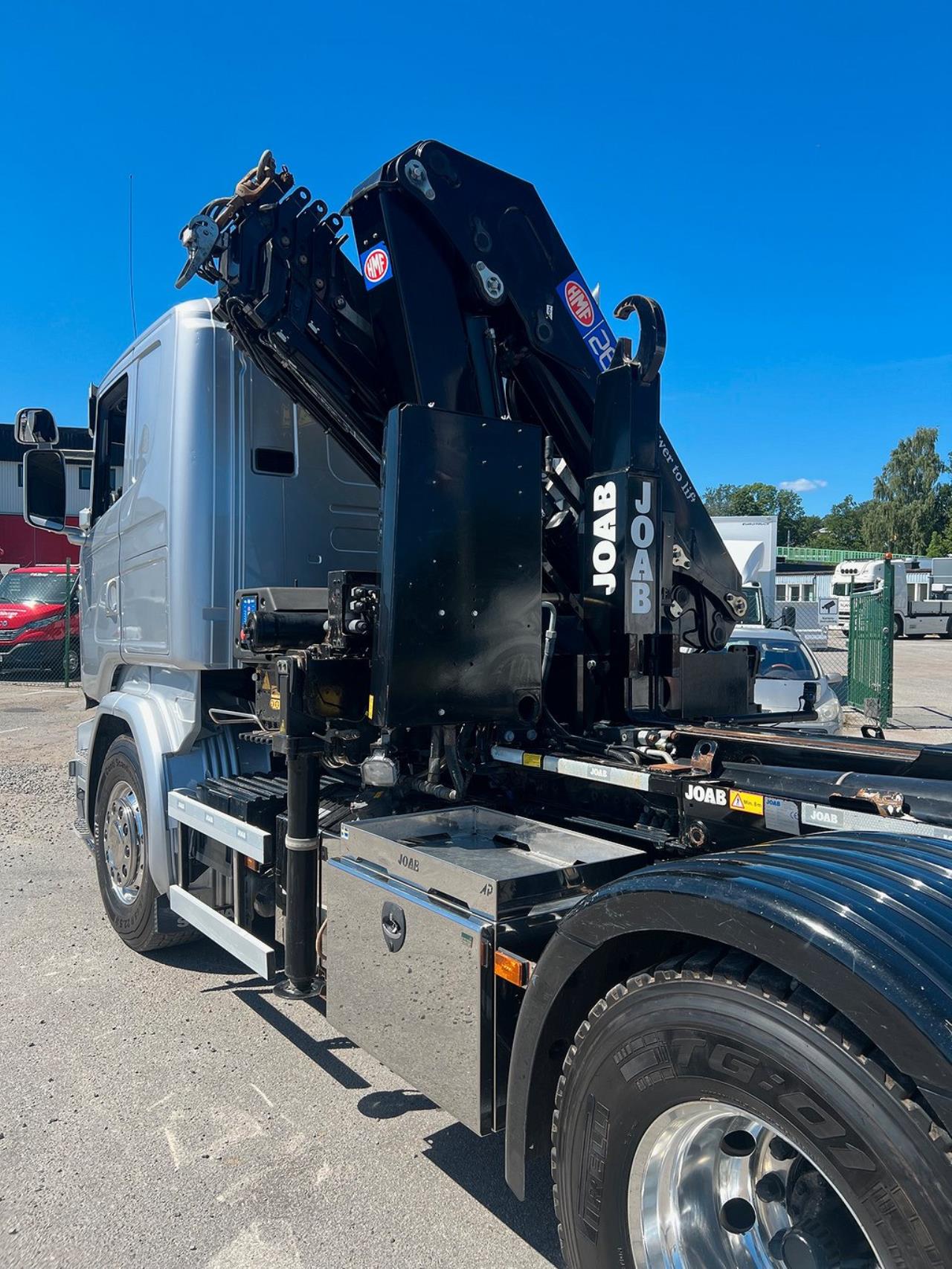 Scania R450 8x4*4 Tridem Kranväxlare Euro 6 2017 - Kran