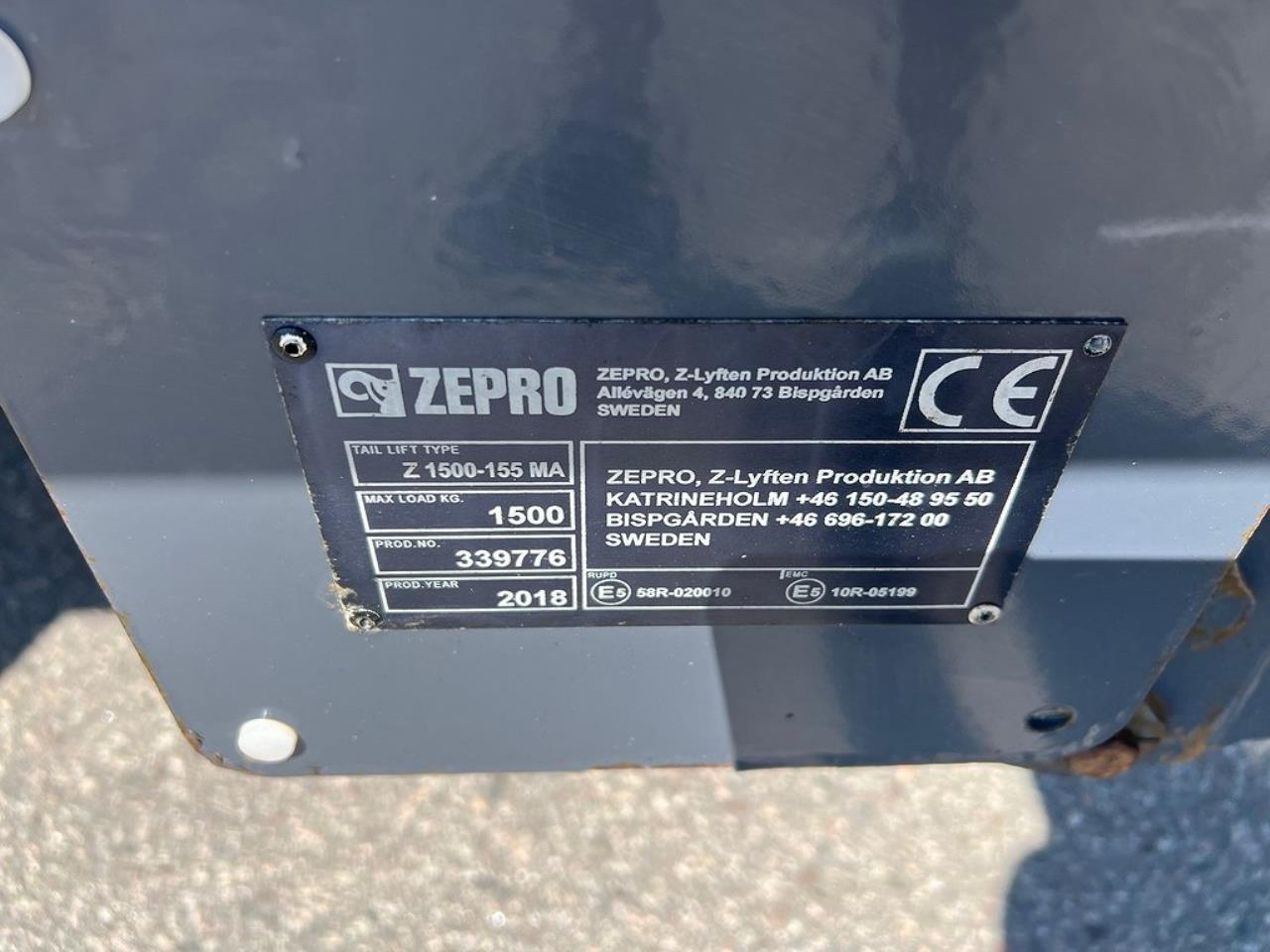 Volvo FL250 Skåpbil Höj/Sänkbart tak, 18 Pallars 2018 - Övrigt