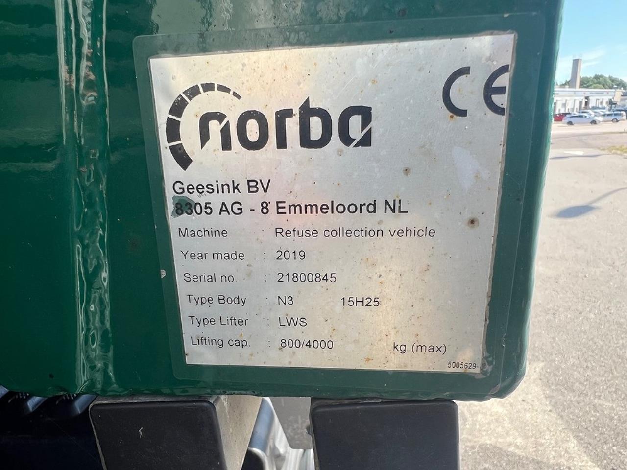 Volvo FE 350 4x2 Sopbil Norba  Euro 6 MKT fint skick 2019 - Övrigt