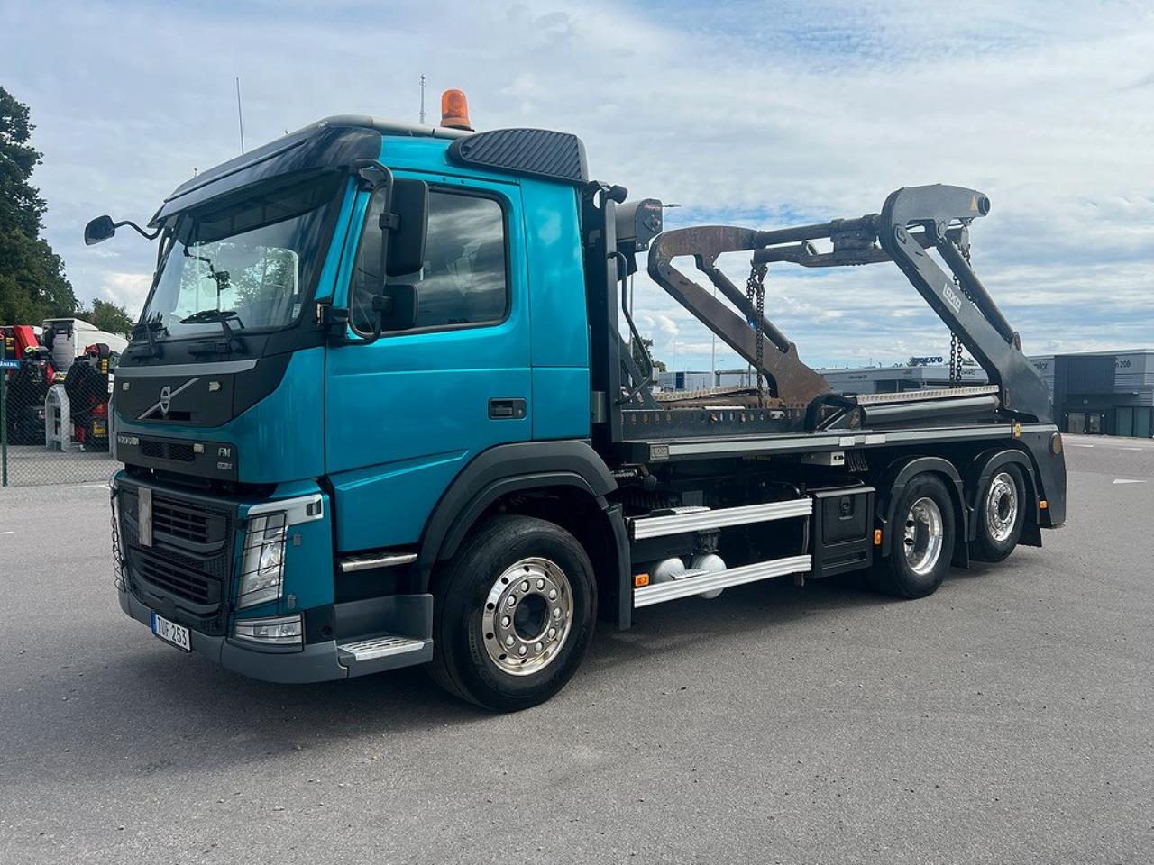 Volvo FM 410 6x2*4 Liftdumper Laxo med rotator Euro 6 2015 - Växelflak