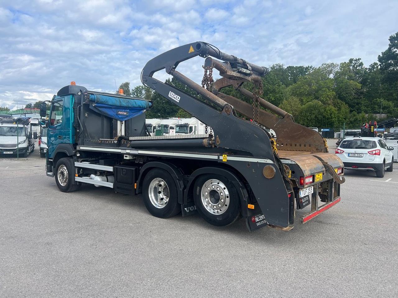Volvo FM 410 6x2*4 Liftdumper Laxo med rotator Euro 6 2015 - Växelflak