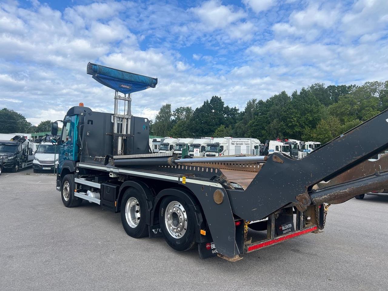 Volvo FM 410 6x2*4 Liftdumper Laxo med rotator Euro 6 2015 - Växelflak