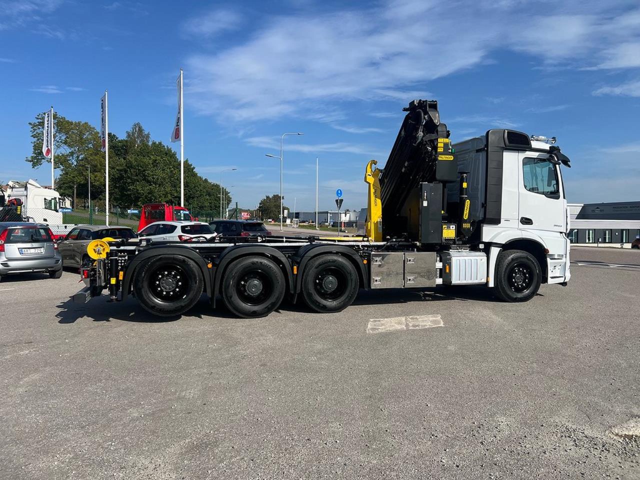Mercedes-Benz Arocs 3553 8x4*4 Kranväxlare Palfinger & Jibb 2023 - Kran