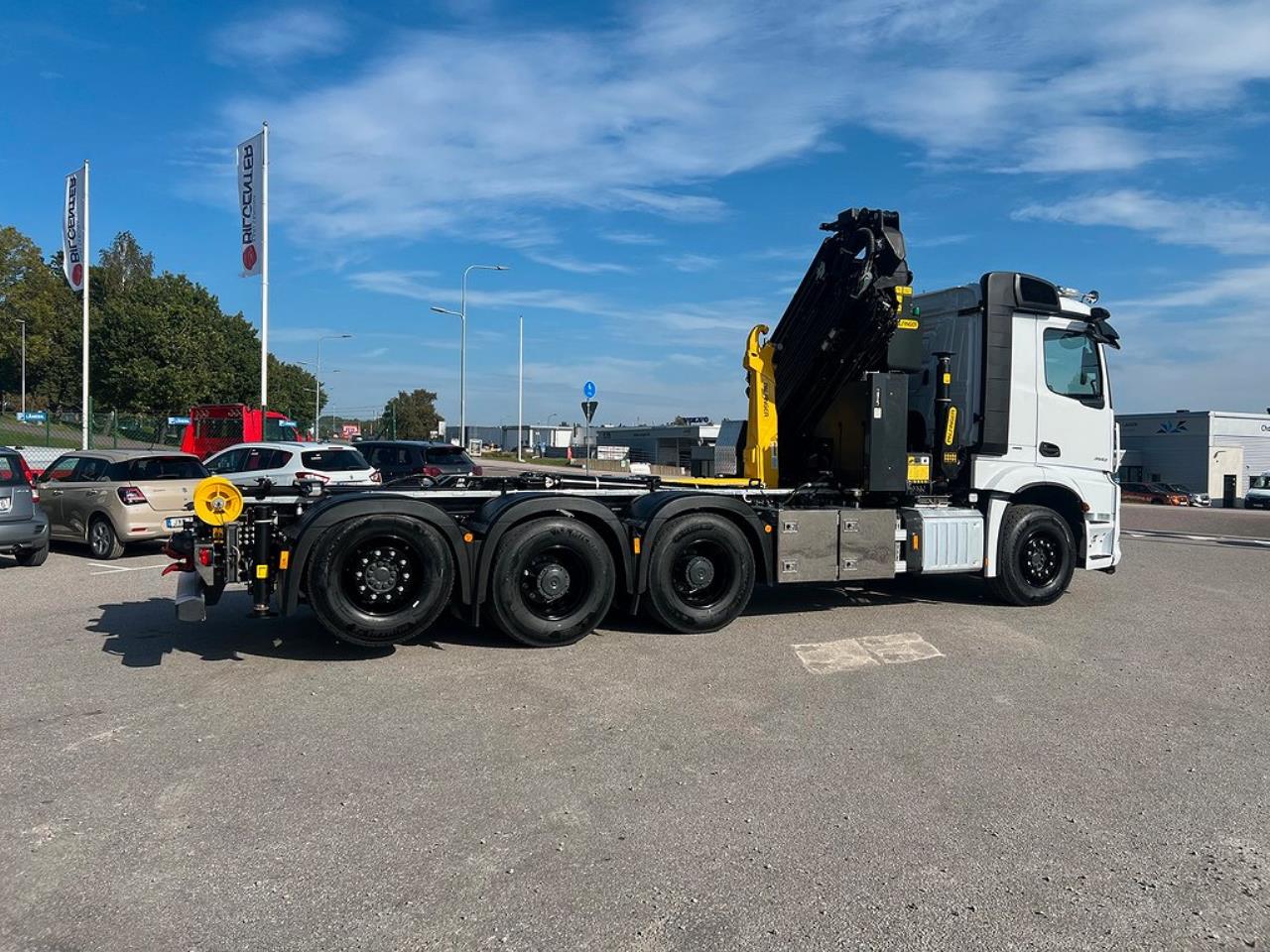 Mercedes-Benz Arocs 3553 8x4*4 Kranväxlare Palfinger & Jibb 2023 - Kran