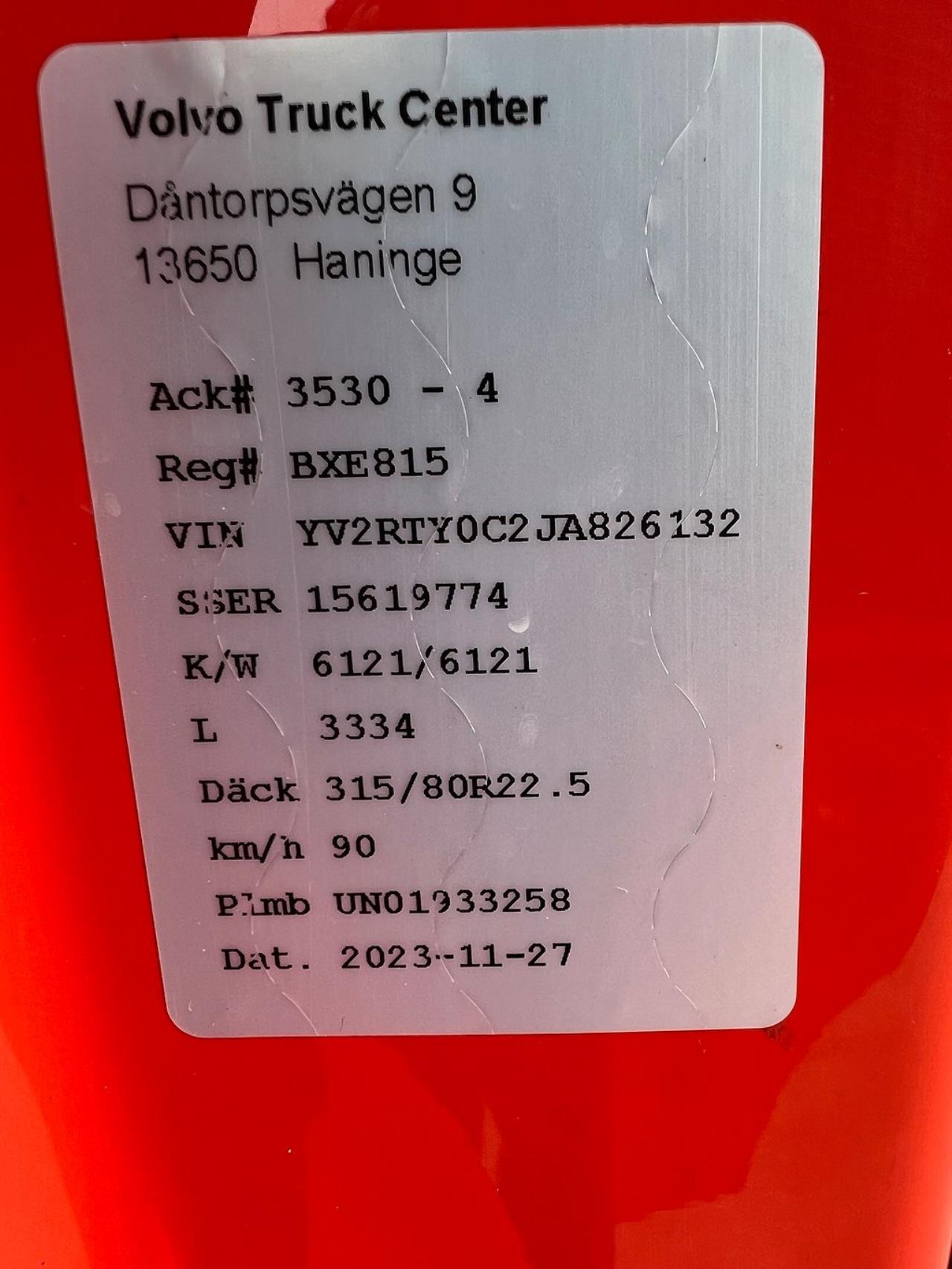 Volvo FH13 460 6x2*4 Tippbil / Schaktbil Euro 6 2018 - Tipp